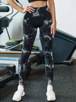 47 Color Marbling Tie-Dye Seamless Yoga Pants Sports Leggings Women Running Fitness High Waist Gym Leggings Women Workout Tights