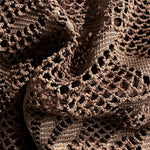 Brown Leaf Fishing Net Bandeau Bikinis Sets Front Hollow Out Sexy Swimsuit Woman 2026 Bead Swimwear Bathing Suit Bikini De Mujer
