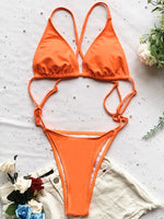 High Cut Out G String Female Swimwear One Piece Swimsuit Women Mini Micro Thong Monokini Bather Backless Bathing Suit Swim Wear