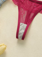 3 pairs of multi colored lace low waisted thongs sexy and hip lifting thongs, women's underwear C2770