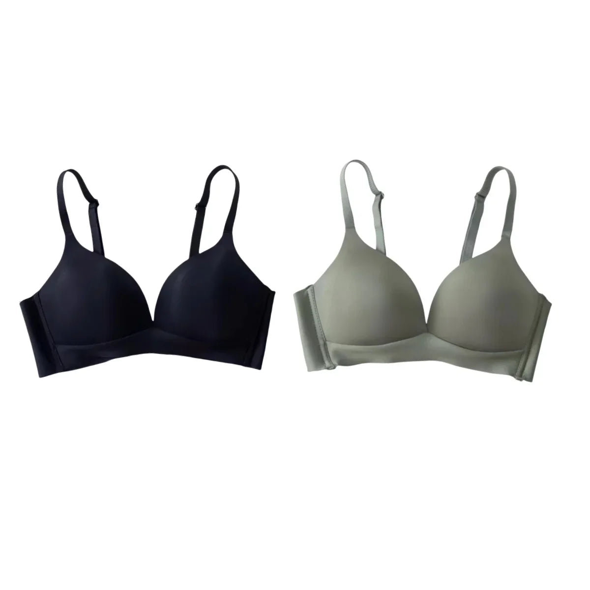 2Pcs/Set Underwear 3/4 Cup Push Up Bra Female S-XXL Seamless Bras For Women Non-wire Bra Sexy Lingerie