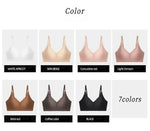 Seamless Ice Silk Ultra-Thin Breathable Bra Comfortable Breathable Underwear Women's Suspender Wavy Sexy Push-up Vest