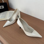Pointed Toe Pumps Street Style High Heels Women Sexy Banquet Party Shoes for Women Rhinestone Shallow Elegant Designer Shoes New