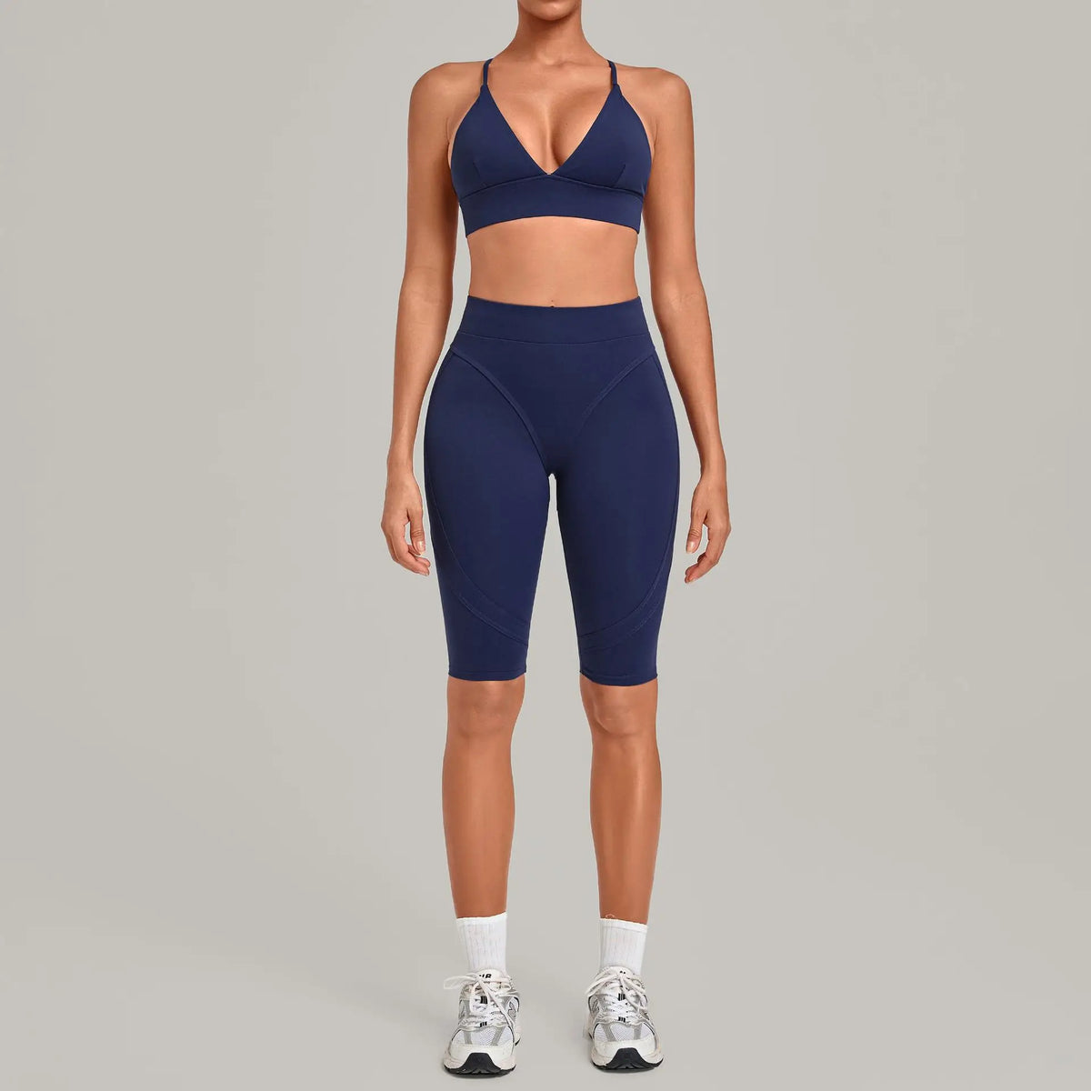 Women's Seamless Yoga Set Sports Fitness Gym Slim Fit Beautiful-Back Bra Hip Lift High-Waist Pants Suits Training Workout Sets