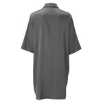 New Women's Solid Color Silky Comfortable Soft Pajamas Sexy Short Sleeve Nightshirt Smooth & Skin-Friendly Home Sleepwear Lounge