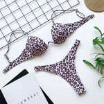New Sexy V-bar Underwired Bra Push Up Bikini Women Swimwear Female Swimsuit Two-pieces Set V Wire Bather Bathing Suit Swim V1732