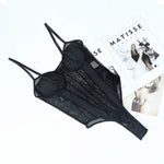 Sexy Tight Fitting Women's Clothing, Deep V-neck Shaping, Adjustable Shoulder Straps, Reinforced Soft Padded Bra, Top