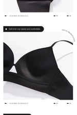 MOYISU Desire Triangle Cup Women Summer Thin Small Chest Gathered To Show A Large Pair of Breast Anti-sag No Underwire Bra Women
