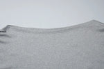 FDYOUI Women's Diagonal Collar Gray T-shirts Y2K Female Off Shoulder Lace-up Holes Cropped Tops Casual Black T Shirt Streetwear