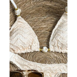 2026 Wrinkled Crinkled Halter Bikini Women Swimwear Female Swimsuit Padded Bather Bathing Suit Swim Two-pieces Bikini set K8135