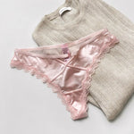 Heart Metal Sexy G String Underwear Women Panties T-Back Briefs Female Lingerie Transparent Erotic Girls Thongs Bikini