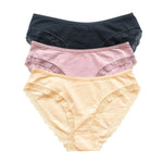 3Pcs/Set Women Lace Briefs Female Underpants Solid Color Pantys M-XL Soft Underwear Sexy Lingerie Intimates Cotton Panties