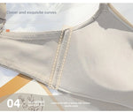 MOYISU Lingerie Women's Small Chest Gathering Summer No Underwire Retraction Breast Anti-sag Flat Bra Cover Underwear Set