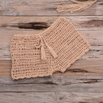 17 Colors Bikini Bottom Hollow Out Mini Shorts Swim Brief Women Swimwear Female Bather Brazilian Tanga Panties Underwear V7011