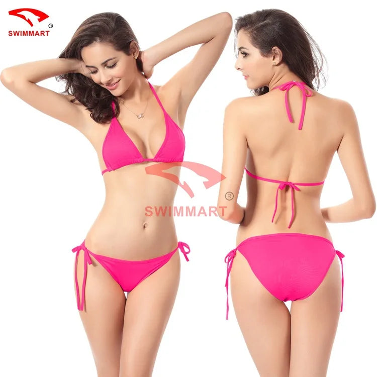 Summer Beach Bandage Bikini Sets Womens Sexy Swimwear Micro Bikini Set Tie Side G-String Thong Beachwear Swimsuit Bathing Suits