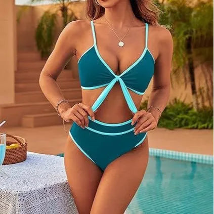 Irresistible Bikini High-Waist Ruched Sculpting Bikinis Tropical Floral Beach Swimsuit Lightweight Quick-Dry Women Swimwear
