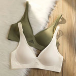 3pcs/Lot Seamless Bras for Women Push Up Brasiere Deep V Bralette Comfort Nonwire Underwear Female Invisible Bra Sexy Lingerie