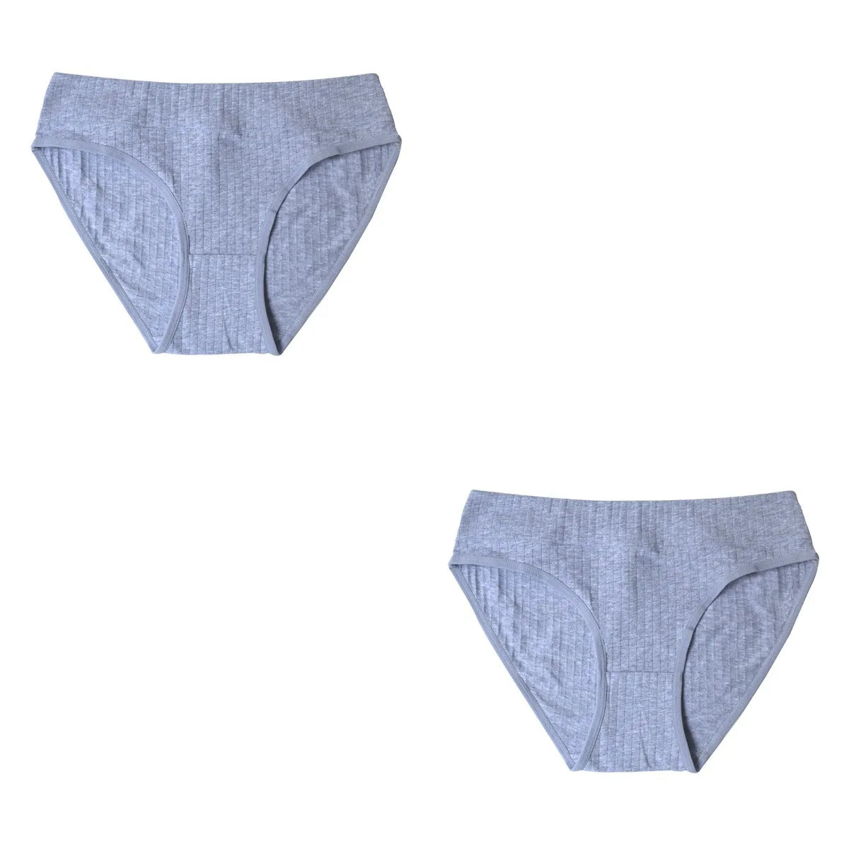 2Pcs/Set Cotton Panties Women Low Rise Underwear Solid Color Comfort Breathable Briefs Sexy Lingerire M-XL Seamless Intimates