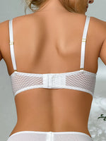 New sexy lace underwear women's thick cup with soft underwire push-up bra exquisite mesh breast cover
