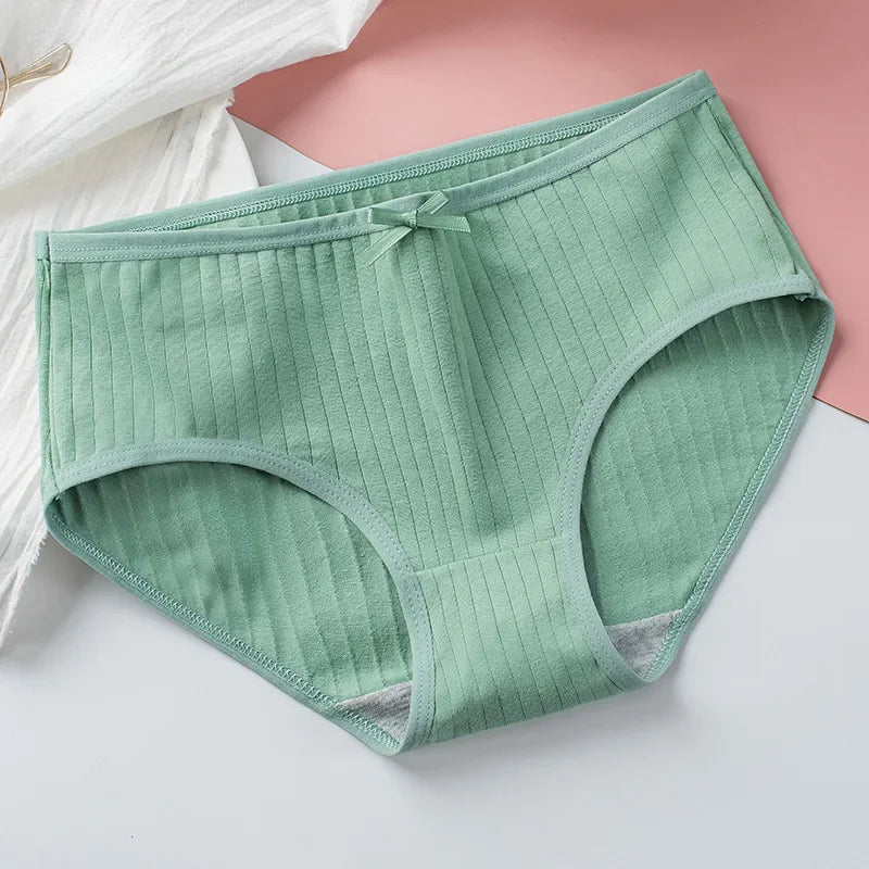 Cotton Panties Sexy Women Lingerie Women's Briefs Underpants Low Waist Panty Intimates Comfy Breathable Seamless Underwear