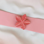 Vintage Pink Tie Dye Gradient Swimwear Women 2026 Bandeau Starfish Ornament Belt Tummy Control One Piece Swimsuit Monokini