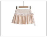 Design Sense Pure Love Girl Pink Cake Skirt Exquisite Sweet Lace Splicing Pleated Skirt Short Skirt Sweet Korean Women 2QEB