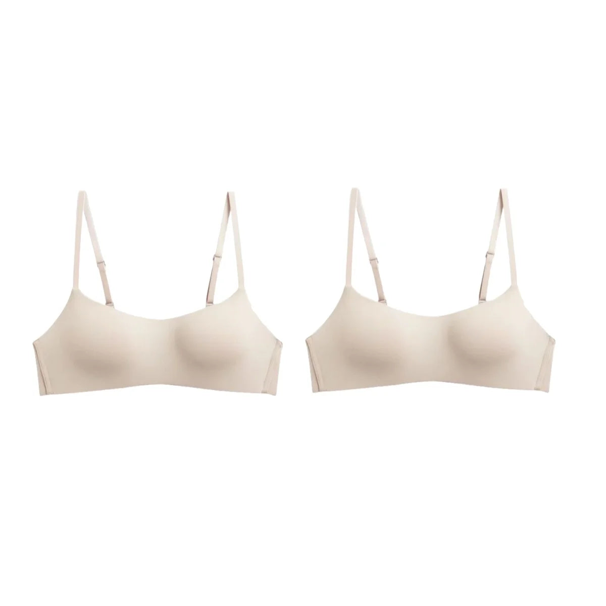 2PCS/Set Seamless Bras For Women Wireless Underwear 1/2 Cup Bra Female Wirless Sexy Lingerie Soft Padded Thin Intimates
