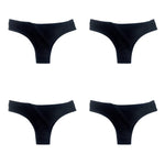 4Pcs/Set Cotton Panties Women Breathable Briefs Soild Underwear Female Underpants Low Waist Brazilian Panty Sexy Lingerie M-XL