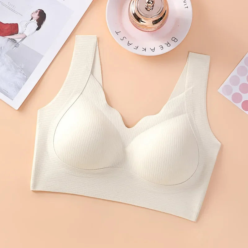 Push Up Bras For Women Seamless Underwear Breathable No Steel Ring Support Fitness Underwear With Pads Sexy Lingerie M-XXL
