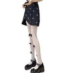 Women Girl Tights Bow-tie Hollow Out Fishnet Stockings Sexy Club Kawaii Gothic Lolita Summer Leggings Hosiery