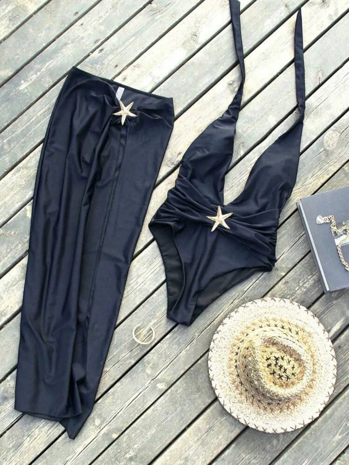 DEKA Deep V Neck Swimwear Women Summer One Piece Swimsuit Backless Beach Wear Bathing Suit White Black Bodysui
