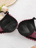 New Year Christmas High-Quality Red Lace Sexy Women's Underwear One Lingerie Push Up Seven codes Bra A3216