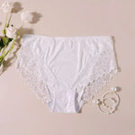 Beauwear Women Luxury Sexy Lace Panties Floral Transparent Nylon Breathable Briefs Underwear Female Bragas Pretty Lingerie