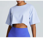 Yoga Sport Shirt Quick Drying Breathable Quick Drying Short Sleeve Loose Top Fitness Fitting Running Summer Gym Sports T-Shirt
