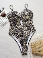 DEAK Sexy Yellow Hollowed Out One Piece Swimsuit For Women Cross Swimwear Female Drawstring Bodysuit Bathing Suit Beachwear