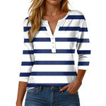 Womens Athletic Tops Short Sleeve Women Stylish Casual Loose Three Button V Neck Short Sleeved T Same Day Long Sleeve Shirt