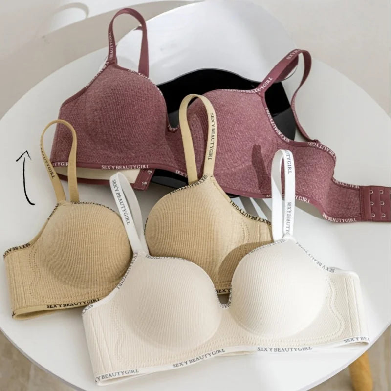Push-Up Bras For Women Non-wire Fixed 3/4 Cup Seamless Bra Sexy Lingerie Women Soft Padded Underwear S-XL Brassiere
