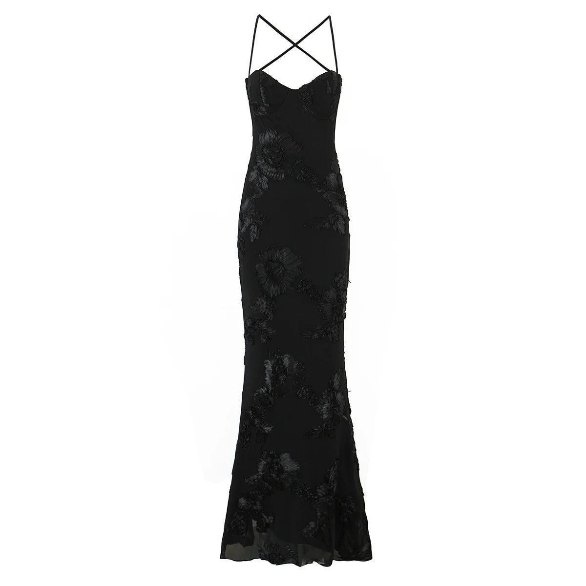 Women's Fashion Three-Dimensional Flower Heavy Craft Fishbone Underwire Dress For Woman Pure Desire Casual Elegant Dress Z3MN