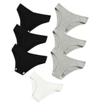 7Pcs/Set Cotton Panties Low Rize Panties For Women Breathable Underwear Female Underpants Sexy Lingerie V-waist Briefs M-2XL