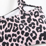 Vintage Black Leopard Print Bikini Set 2025 Women Drawstring Side High Waist Panties Swimsuit Bathing Suit Swimwear Beachwear