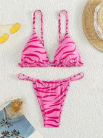 ZTVitality Zebra Print Push Up Bikini Sexy Bikinis 2021 New Arrival Padded Bra Low Waist Swimsuit Female Swimwear Women Biquini