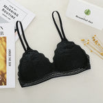 Lace Bralette Women Sexy Lingerie Non-wire Bra Triangle Cup Female Padded Underwear Push Up Bras