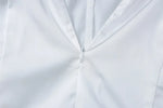 FDYOUI Women's Lace Patchwork White Wedding Party Dresses Sexy Spaghetti Strap Backless Skinny Mini Evening Prom Dress Clubwear