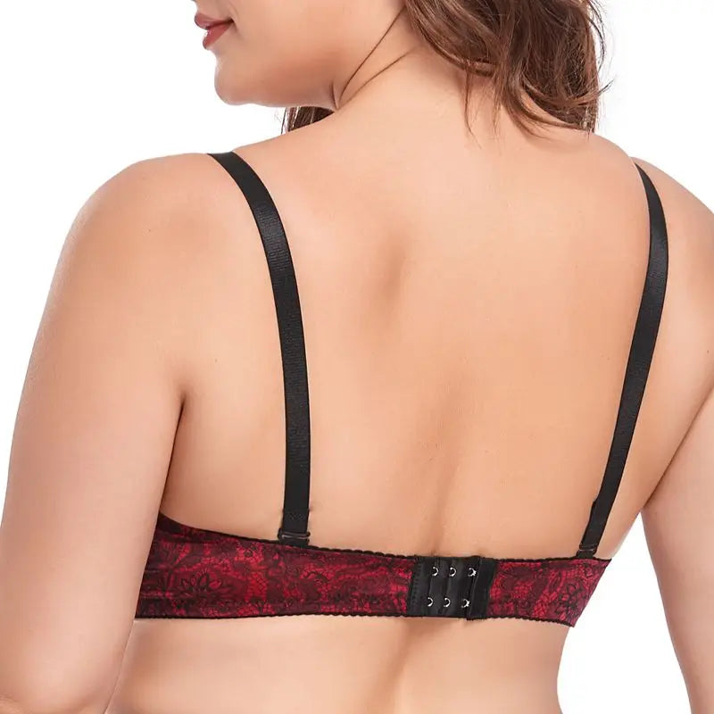 Beauwear 85D-110D plus size women 2 hook and eyes elastic underwear female sexy push up bras with light pad
