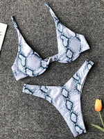 Sexy Neon V-bar Underwired Bikini 2025 Female Ribbed Swimsuit Women Thong Swimwear Two-pieces Bikini set Push up Bathing Suit