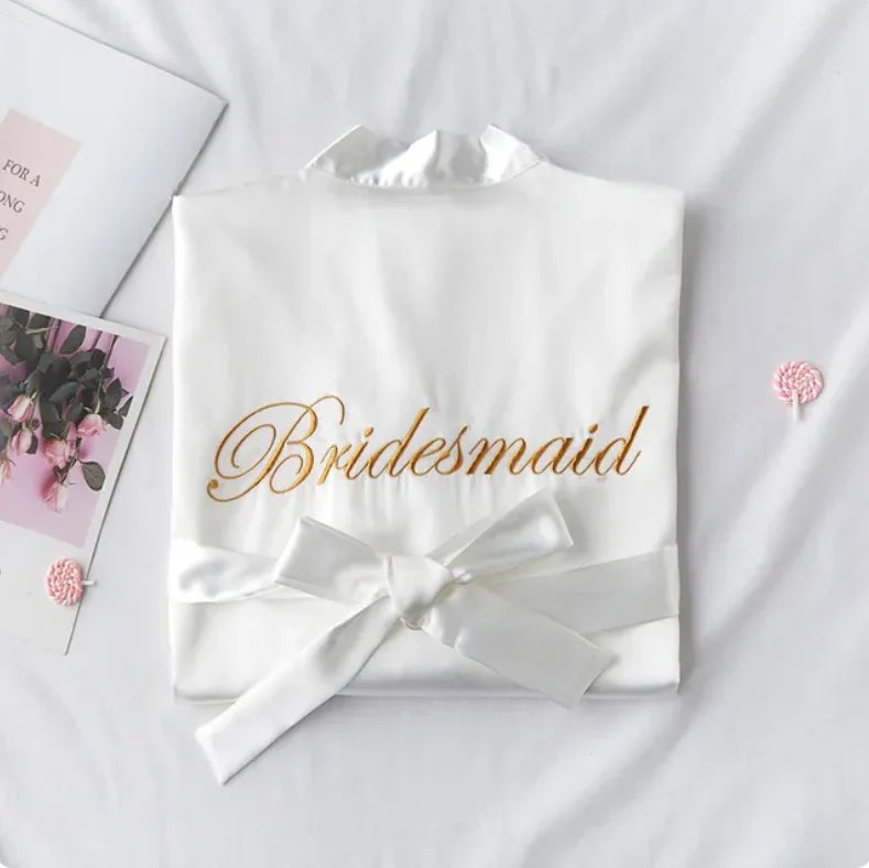 Bride with Team Bride Bathrobe Bride To Be Bridal Shower Bachelorette Party Wedding Decoration Mariage Hen Party Bridesmaid Gift