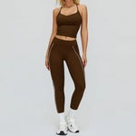 Women Yoga Set 2/3PCS Gym Clothes Long Sleeved Sportswear Yoga Suits Fitness Tracksuits Sport Outfits Crop Tank Bra Gym Leggings