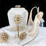 Doershow High Quality African Style Ladies Shoes And Bags Set Latest coffee Italian Shoes And Bag Set For PartyHGH1-14
