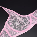 Plus Size Bras For Womens Underwear Underwired Lace Hollow Out Bra Embroidery Sexy Lingerie Brassiere BH Tops 5 Colors