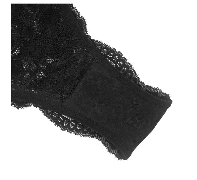 1pcs Low Waist Sexy Lace Women's Panties Underwear Perspective Floral Panty Comfortable Breathable Female Underpants Lingerie